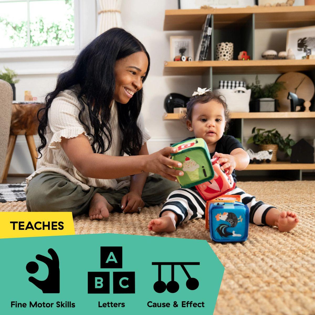 Baby Einstein Alpha Stacks Soft Blocks | Mothercare SG